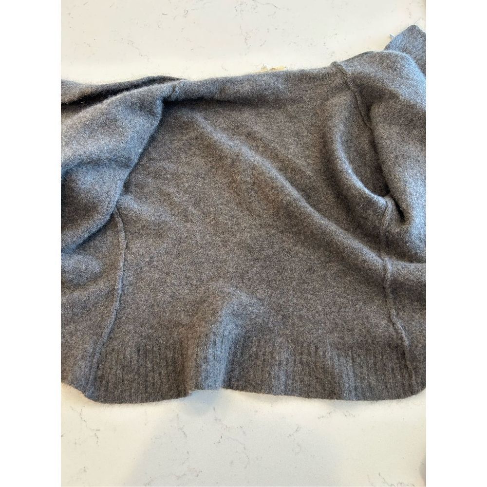 Inhabit 100% cashmere grey cropped waterfall cardigan sweater small - Picture 5 of 5